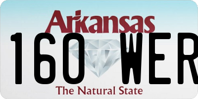 AR license plate 160WER