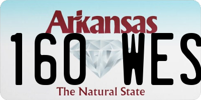 AR license plate 160WES