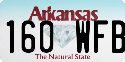 AR license plate 160WFB