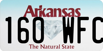 AR license plate 160WFC