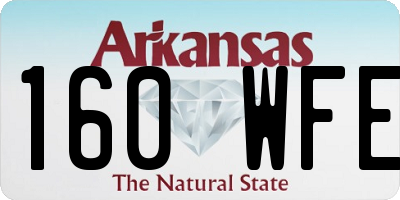 AR license plate 160WFE