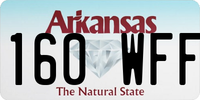 AR license plate 160WFF