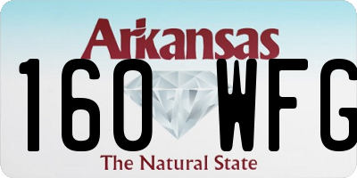 AR license plate 160WFG