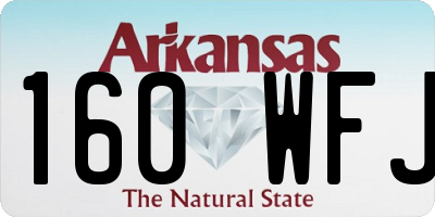 AR license plate 160WFJ