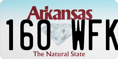 AR license plate 160WFK