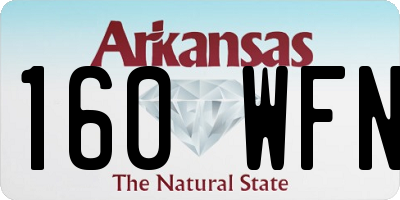AR license plate 160WFN