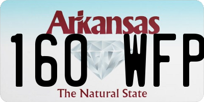 AR license plate 160WFP