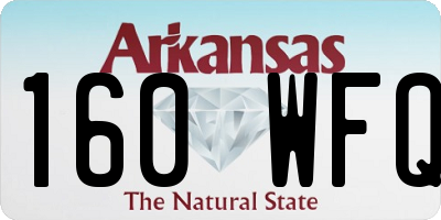 AR license plate 160WFQ