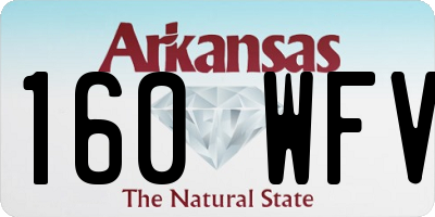 AR license plate 160WFV