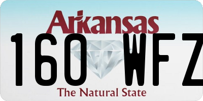 AR license plate 160WFZ