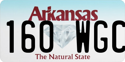 AR license plate 160WGC