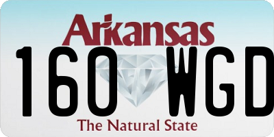 AR license plate 160WGD