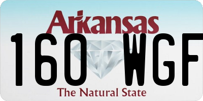 AR license plate 160WGF