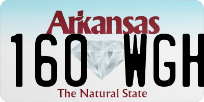 AR license plate 160WGH