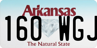 AR license plate 160WGJ