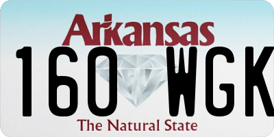 AR license plate 160WGK