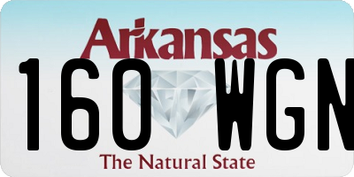 AR license plate 160WGN
