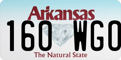 AR license plate 160WGO