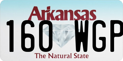 AR license plate 160WGP