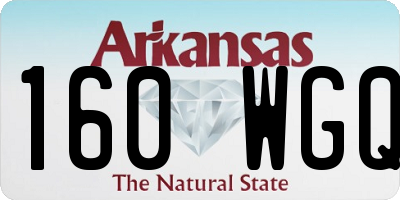 AR license plate 160WGQ