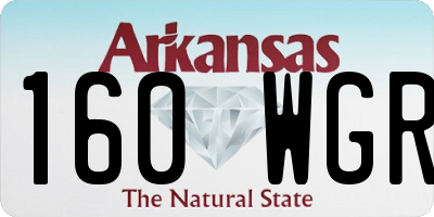 AR license plate 160WGR