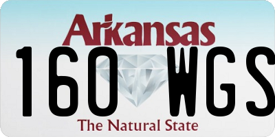 AR license plate 160WGS