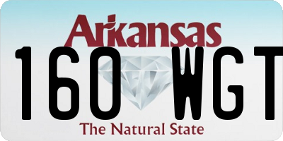 AR license plate 160WGT