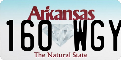 AR license plate 160WGY
