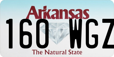 AR license plate 160WGZ