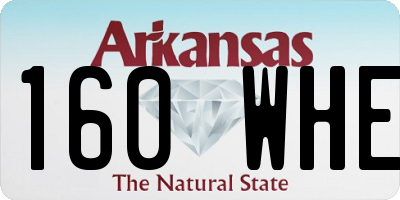AR license plate 160WHE