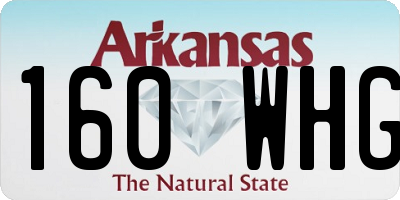 AR license plate 160WHG