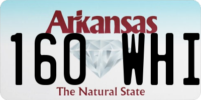 AR license plate 160WHI
