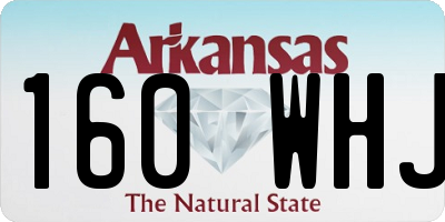 AR license plate 160WHJ