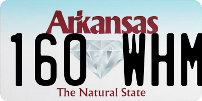AR license plate 160WHM