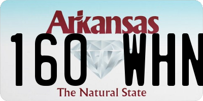 AR license plate 160WHN