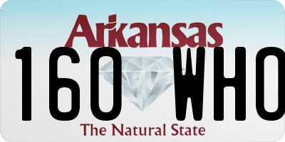 AR license plate 160WHO