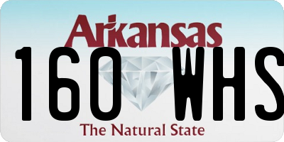 AR license plate 160WHS