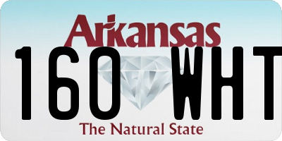 AR license plate 160WHT