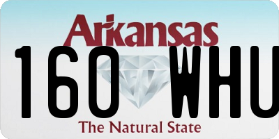 AR license plate 160WHU