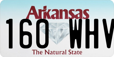 AR license plate 160WHV