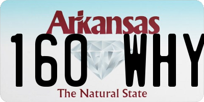 AR license plate 160WHY