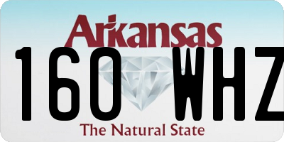 AR license plate 160WHZ