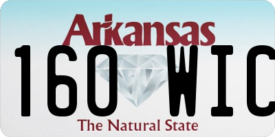 AR license plate 160WIC