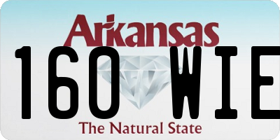 AR license plate 160WIE