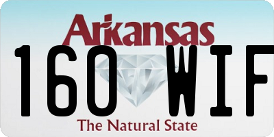 AR license plate 160WIF