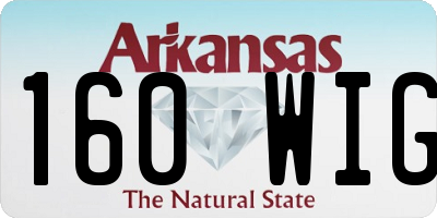 AR license plate 160WIG