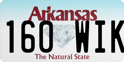 AR license plate 160WIK