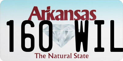 AR license plate 160WIL