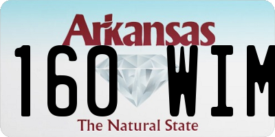 AR license plate 160WIM