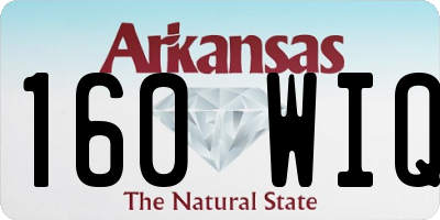 AR license plate 160WIQ